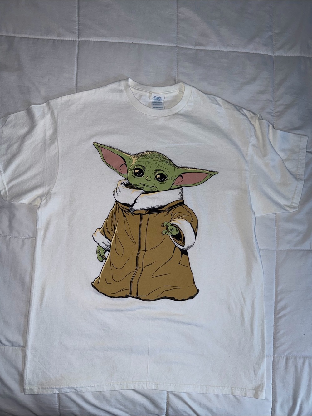 Grogu / Star Wars White Tshirt - Large